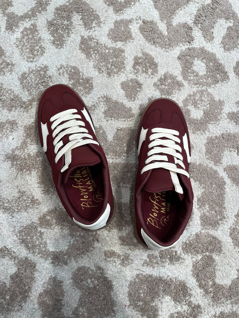 The Tastic Retro Sneaker in Carmine Red (7-11)-250 Shoes-BLOWFISH-Hello Friends Boutique-Woman's Fashion Boutique Located in Traverse City, MI