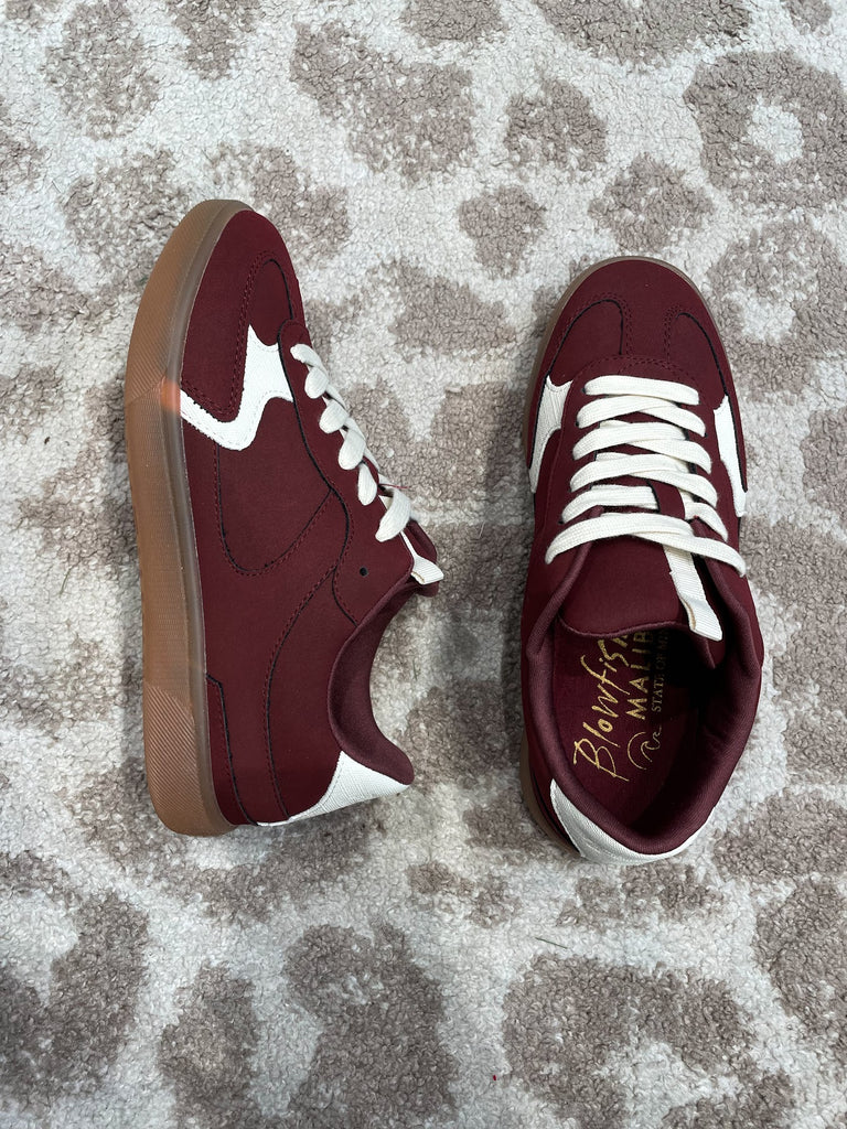 The Tastic Retro Sneaker in Carmine Red (7-11)-250 Shoes-BLOWFISH-Hello Friends Boutique-Woman's Fashion Boutique Located in Traverse City, MI