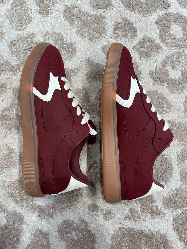 The Tastic Retro Sneaker in Carmine Red (7-11)-250 Shoes-BLOWFISH-Hello Friends Boutique-Woman's Fashion Boutique Located in Traverse City, MI