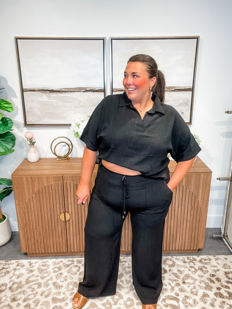 Coastal Ease Linen Smocked Waist Pants (S-2XL)-230 Other Bottoms-Allie & Rose-Hello Friends Boutique-Woman's Fashion Boutique Located in Traverse City, MI