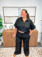 Coastal Ease Linen Smocked Waist Pants (S-2XL)-230 Other Bottoms-Allie & Rose-Hello Friends Boutique-Woman's Fashion Boutique Located in Traverse City, MI