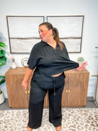 Coastal Ease Linen Smocked Waist Pants (S-2XL)-230 Other Bottoms-Allie & Rose-Hello Friends Boutique-Woman's Fashion Boutique Located in Traverse City, MI