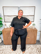Coastal Ease Linen Smocked Waist Pants (S-2XL)-230 Other Bottoms-Allie & Rose-Hello Friends Boutique-Woman's Fashion Boutique Located in Traverse City, MI