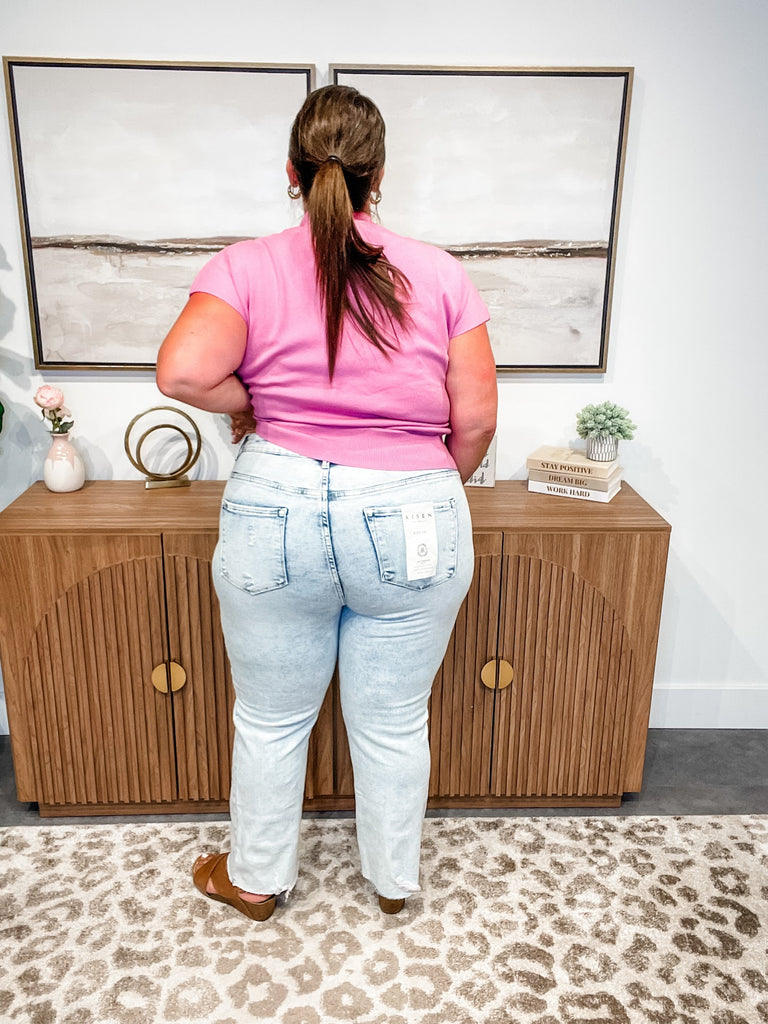 The Rebel Slim Straight Jeans (3-15, 1X-3X)-200 Denim-RISEN-Hello Friends Boutique-Woman's Fashion Boutique Located in Traverse City, MI
