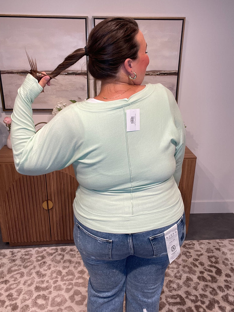 Just That Simple Top (S-L)-110 Long Sleeve-Allie & Rose-Hello Friends Boutique-Woman's Fashion Boutique Located in Traverse City, MI