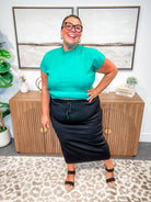 Cool Flow Scuba Maxi Skirt (S-3XL)-220 Shorts/Skirts/Skorts-Rae Mode-Hello Friends Boutique-Woman's Fashion Boutique Located in Traverse City, MI