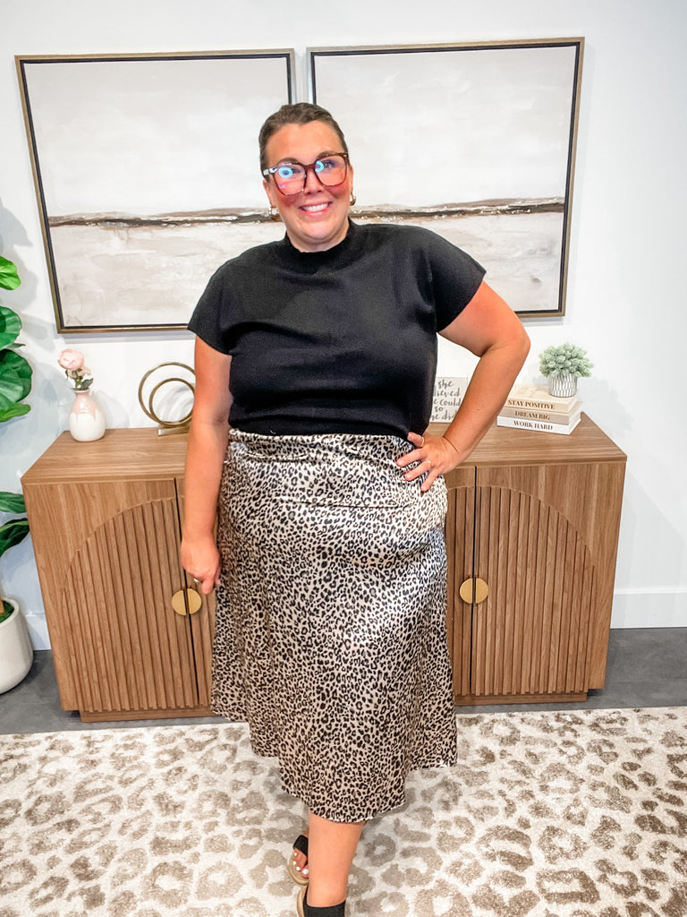 Wild Whisper Leopard Midi Skirt (S-3XL)-230 Other Bottoms-Sew In Love-Hello Friends Boutique-Woman's Fashion Boutique Located in Traverse City, MI