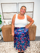 Petal Poetry Satin Midi Skirt (S-3XL)-230 Other Bottoms-Sew In Love-Hello Friends Boutique-Woman's Fashion Boutique Located in Traverse City, MI
