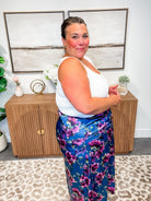 Petal Poetry Satin Midi Skirt (S-3XL)-230 Other Bottoms-Sew In Love-Hello Friends Boutique-Woman's Fashion Boutique Located in Traverse City, MI