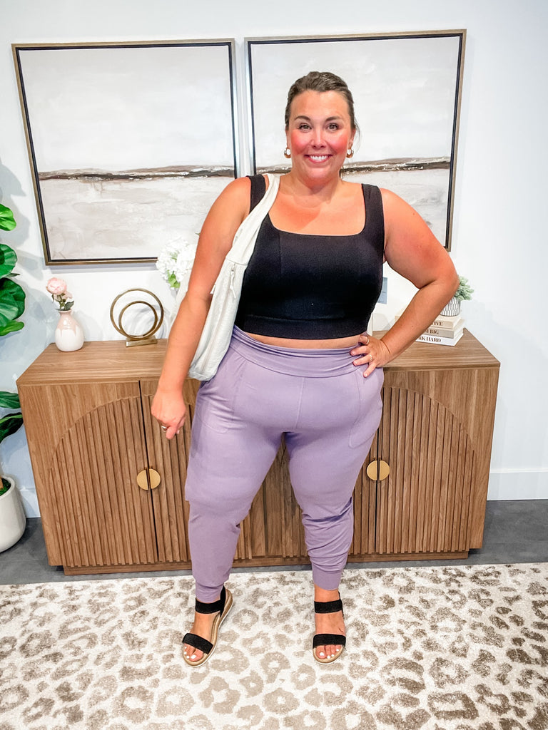 CloudEase High Waist Joggers (S-3XL)-210 Leggings/Joggers-Rae Mode-Hello Friends Boutique-Woman's Fashion Boutique Located in Traverse City, MI