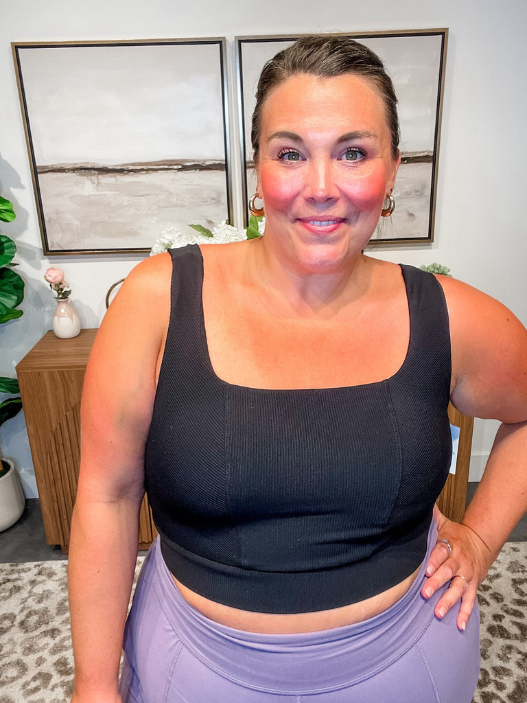 CoreSculpt Ribbed Square Neck Bra (S-3XL)-120 Sleeveless-Rae Mode-Hello Friends Boutique-Woman's Fashion Boutique Located in Traverse City, MI