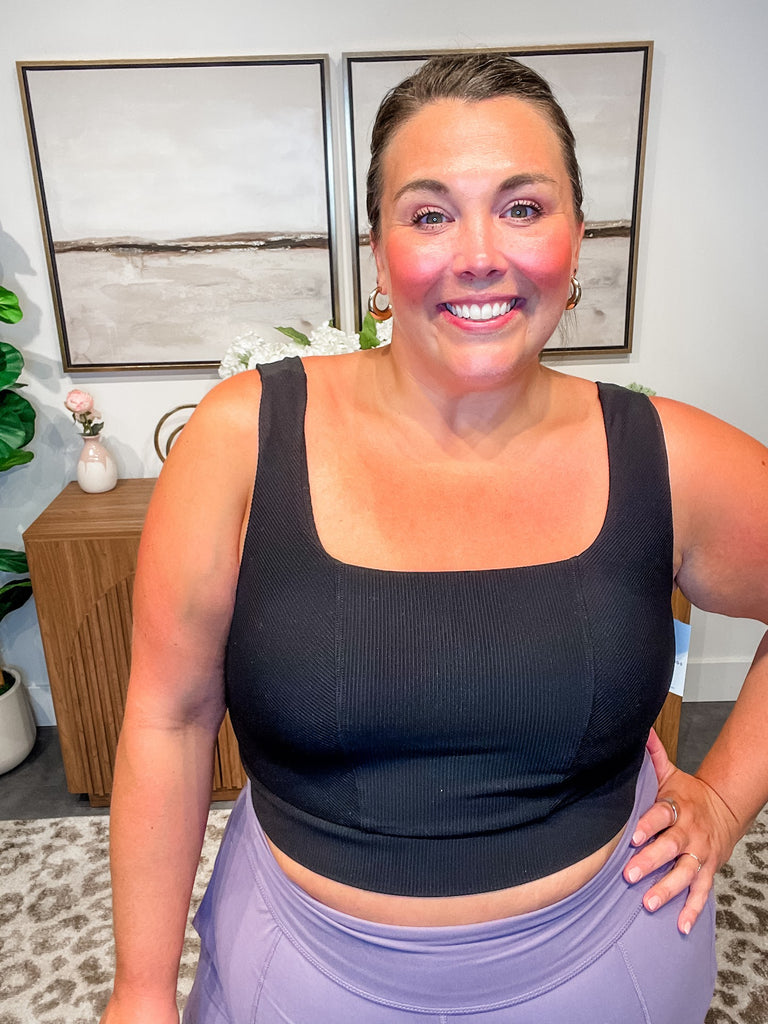 CoreSculpt Ribbed Square Neck Bra (S-3XL)-120 Sleeveless-Rae Mode-Hello Friends Boutique-Woman's Fashion Boutique Located in Traverse City, MI