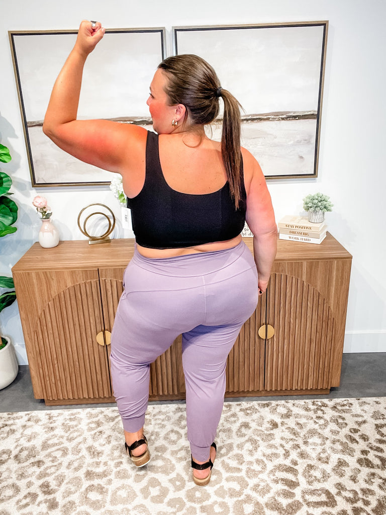 CloudEase High Waist Joggers (S-3XL)-210 Leggings/Joggers-Rae Mode-Hello Friends Boutique-Woman's Fashion Boutique Located in Traverse City, MI