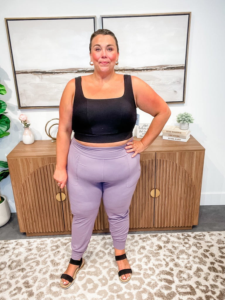CloudEase High Waist Joggers (S-3XL)-210 Leggings/Joggers-Rae Mode-Hello Friends Boutique-Woman's Fashion Boutique Located in Traverse City, MI