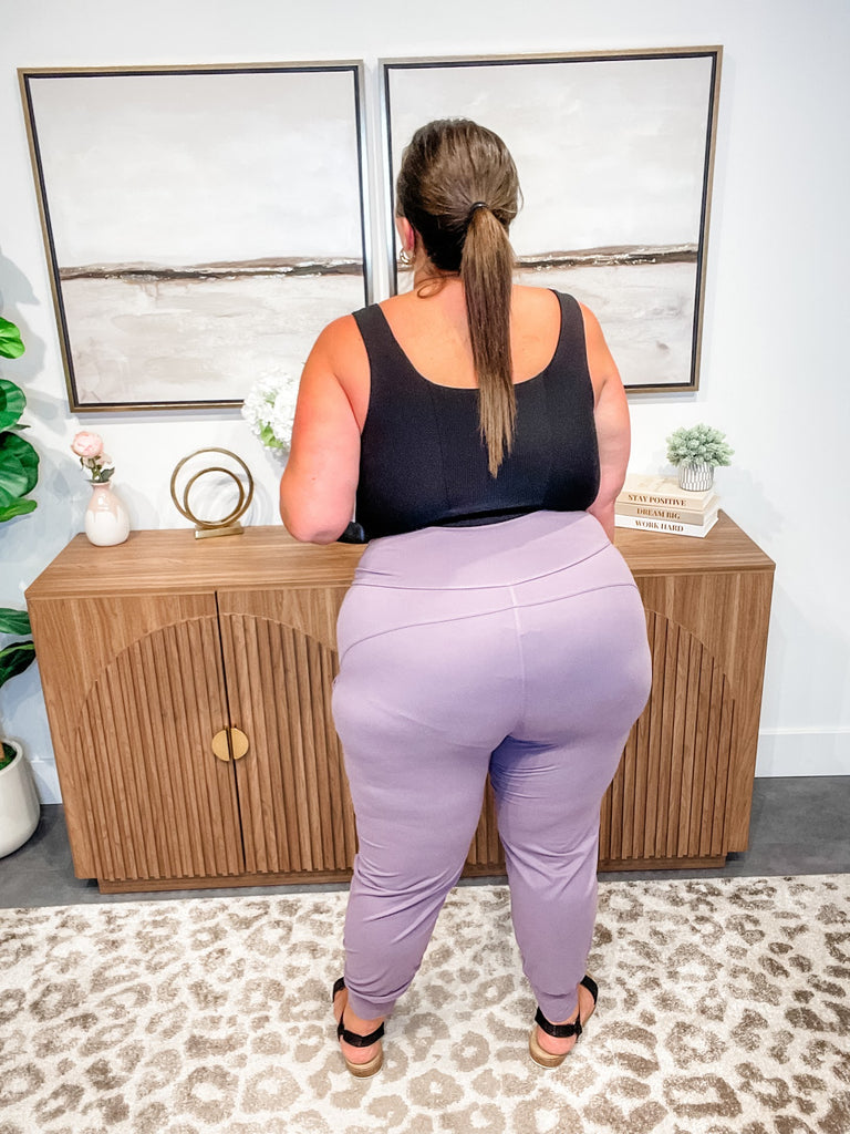 CloudEase High Waist Joggers (S-3XL)-210 Leggings/Joggers-Rae Mode-Hello Friends Boutique-Woman's Fashion Boutique Located in Traverse City, MI