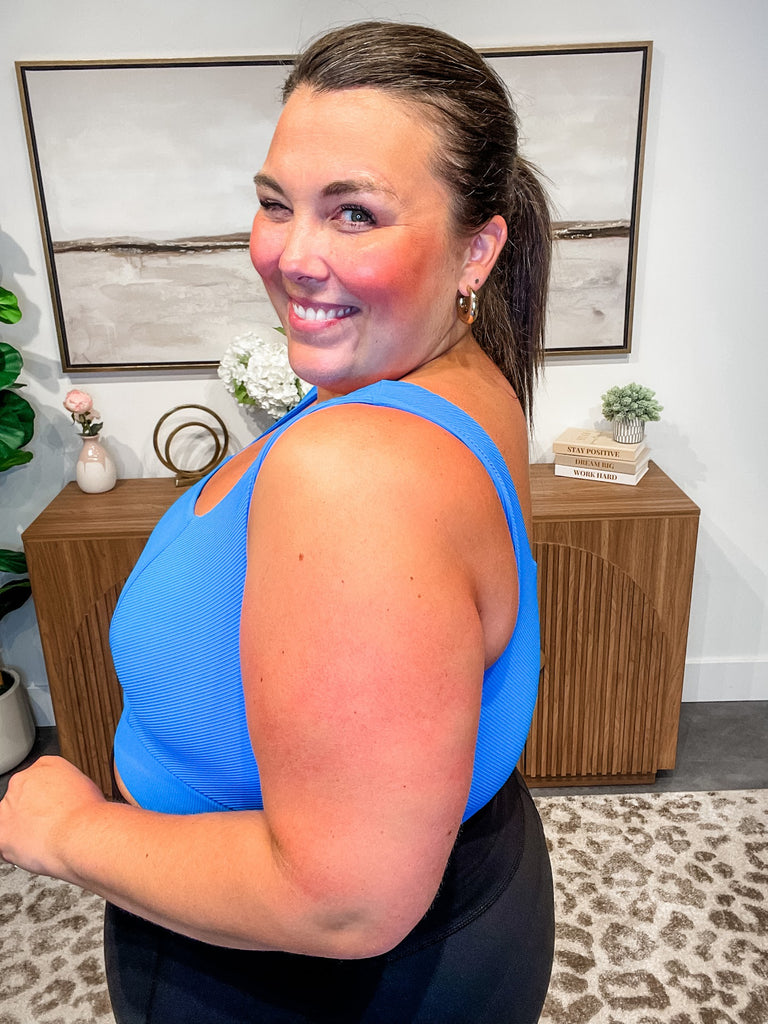 CoreSculpt Ribbed Square Neck Bra (S-3XL)-120 Sleeveless-Rae Mode-Hello Friends Boutique-Woman's Fashion Boutique Located in Traverse City, MI