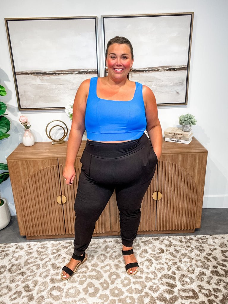 CloudEase High Waist Joggers (S-3XL)-210 Leggings/Joggers-Rae Mode-Hello Friends Boutique-Woman's Fashion Boutique Located in Traverse City, MI