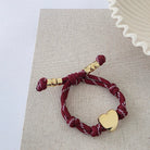 Knotty Cord Heart Bracelet - WATERPROOF-Bracelet-Pretty Simple