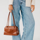 Kris Croc Embossed Shoulder Bag-Shoulder Bag-Pretty Simple