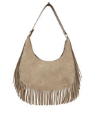Loretta Suede Fringe Slouchy Bag-Shoulder Bag-Pretty Simple