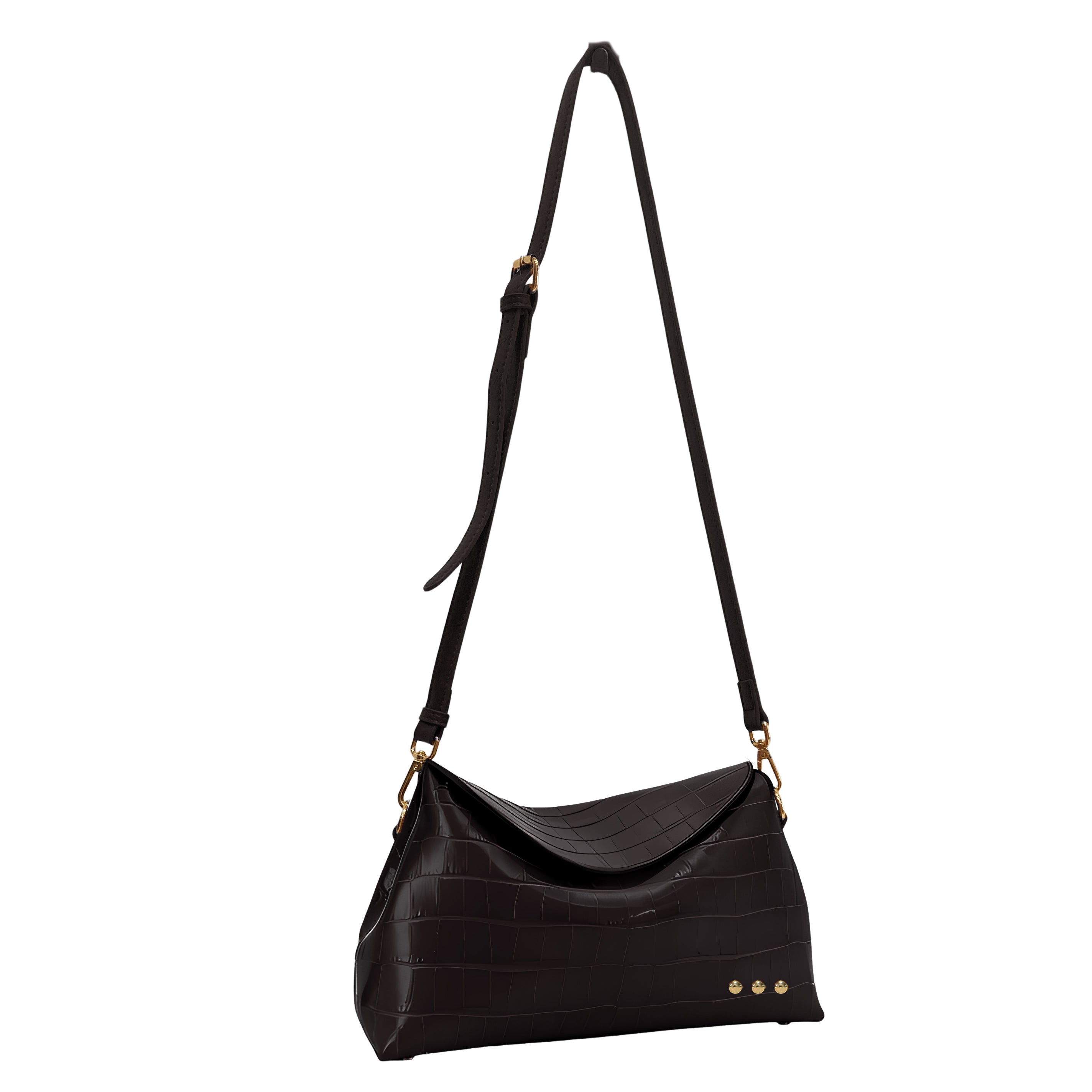 Moira Croc Embossed Crossbody-Crossbody Bag-Pretty Simple