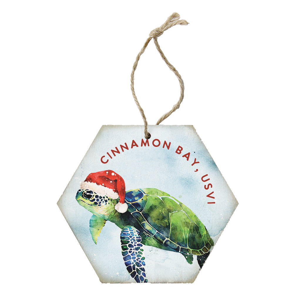 Santa Turtle Ornament-500 History-Sincere Surroundings-Hello Friends Boutique-Woman's Fashion Boutique Located in Traverse City, MI