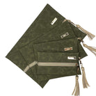 LIVE BOX- Suede Soul Olive - Center Zip Pack
