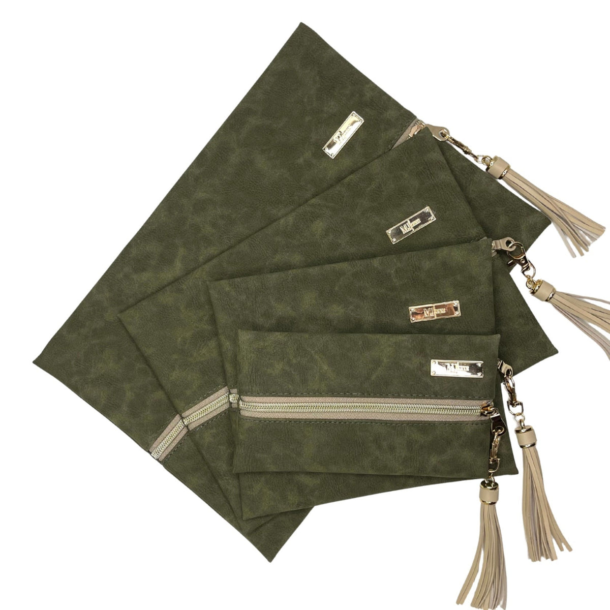LIVE BOX- Suede Soul Olive - Center Zip Pack