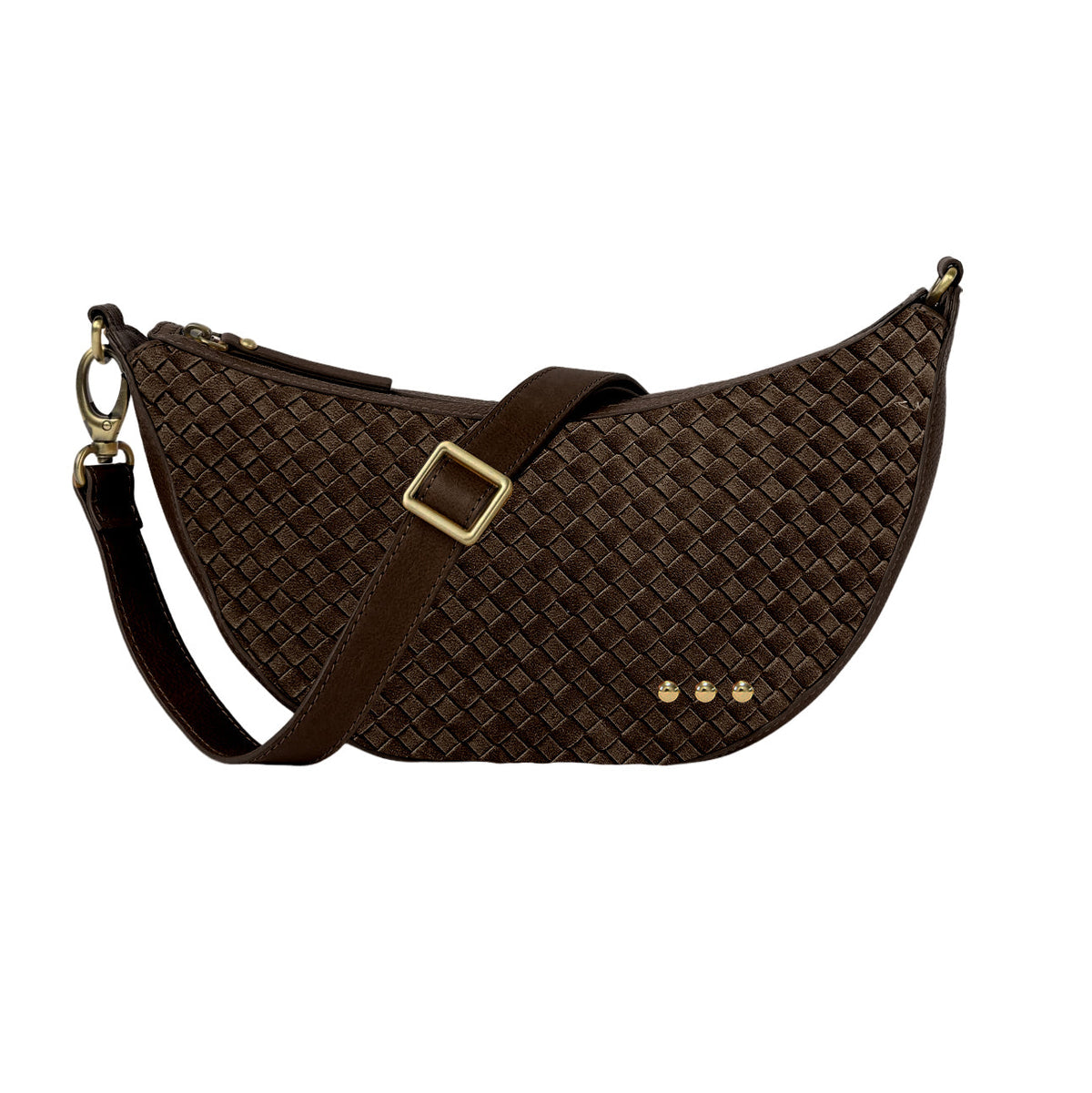 Paige Suede Woven Crossbody-Crossbody-Pretty Simple