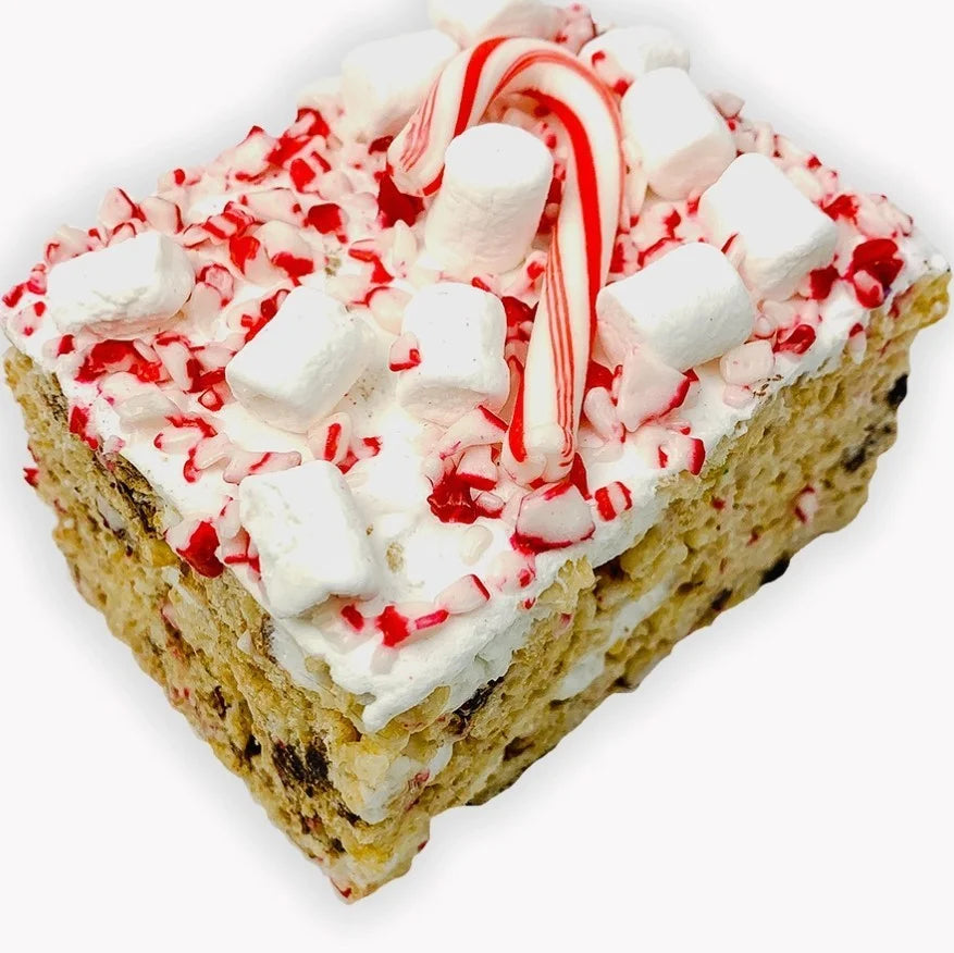 Jumbo Peppermint Bark Rice Krispie Treat-300 Treats/Gift-Treat House - faire-Hello Friends Boutique-Woman's Fashion Boutique Located in Traverse City, MI