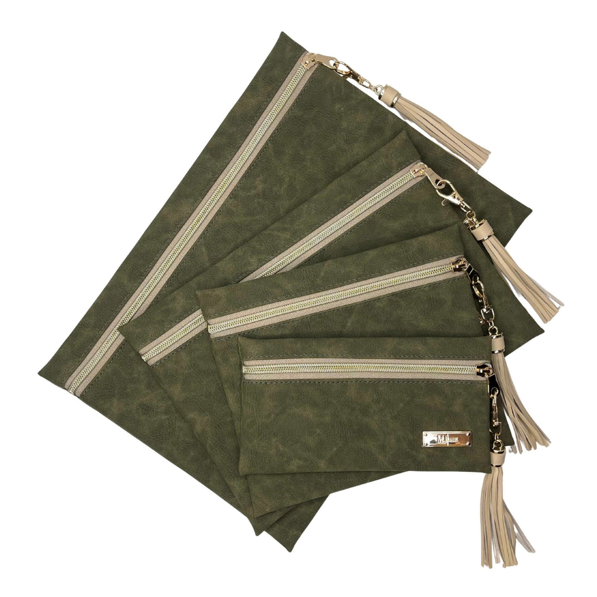 LIVE BOX- Suede Soul Olive - Top Zip Pack