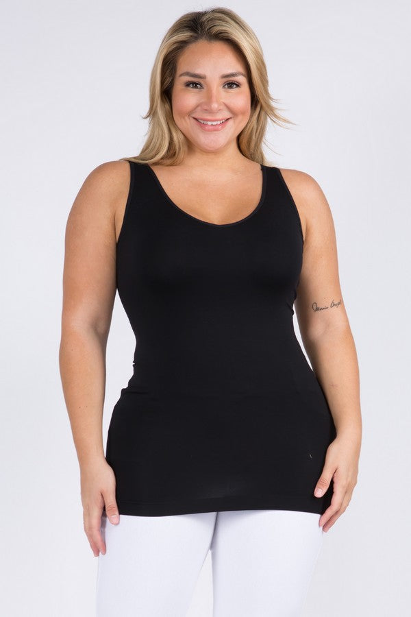 Buttersoft Reversible V/U Seamless Tank - Black
