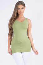 Buttersoft Reversible V/U Seamless Tank - Olive