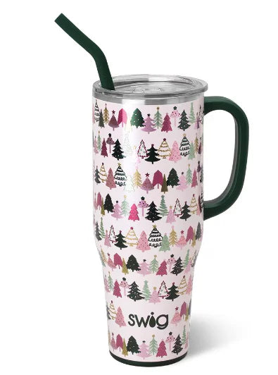 Tinseled Trees Mega Mug 40oz-300 Treats/Gift-Swig Life-Hello Friends Boutique-Woman's Fashion Boutique Located in Traverse City, MI