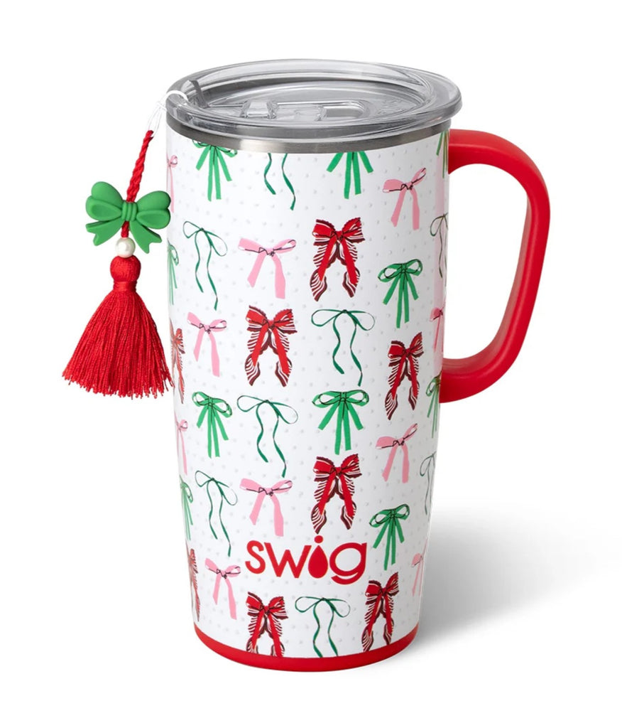 Ribbons and Bows Travel Mug 22oz-300 Treats/Gift-Swig Life-Hello Friends Boutique-Woman's Fashion Boutique Located in Traverse City, MI