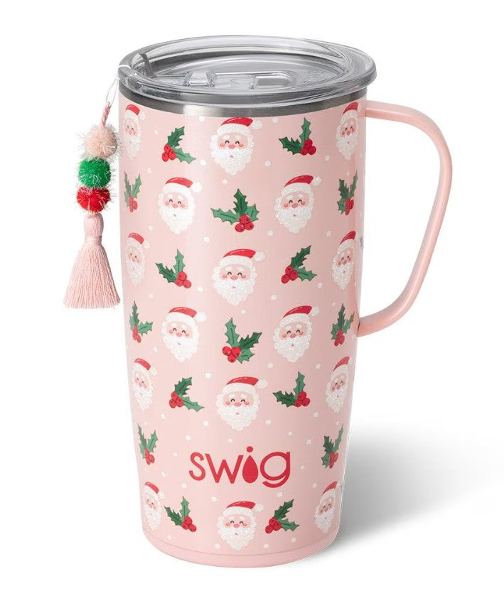 Holly Jolly Travel Mug 22oz-300 Treats/Gift-Swig Life-Hello Friends Boutique-Woman's Fashion Boutique Located in Traverse City, MI