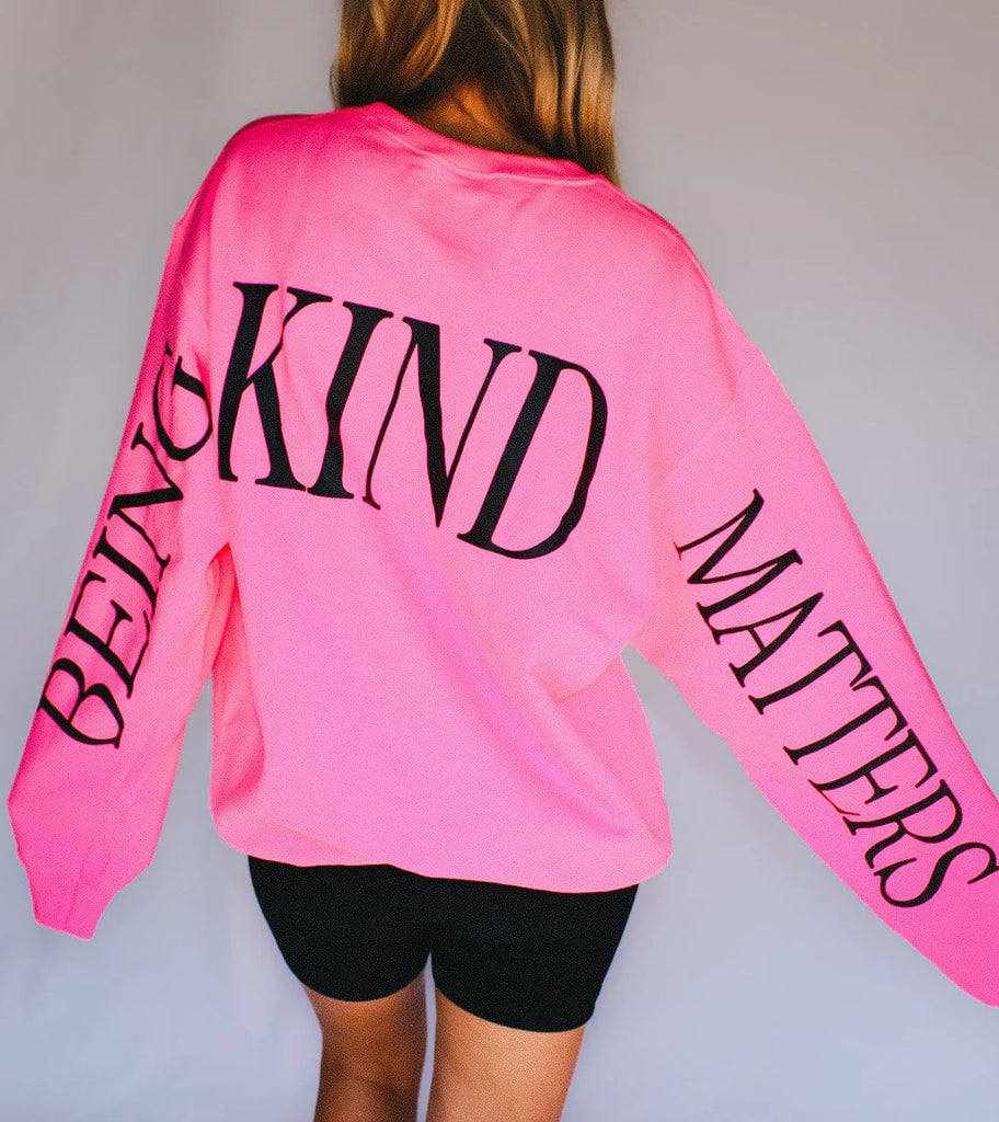 Being Kind Matters Sweatshirt (S-3XL)-130 Graphic Tees-Southern Bliss Company-Hello Friends Boutique-Woman's Fashion Boutique Located in Traverse City, MI