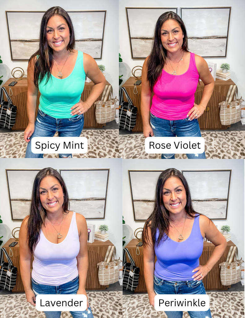 Cool Instincts Tank (OS-Plus)-120 Sleeveless-Yelete-Hello Friends Boutique-Woman's Fashion Boutique Located in Traverse City, MI