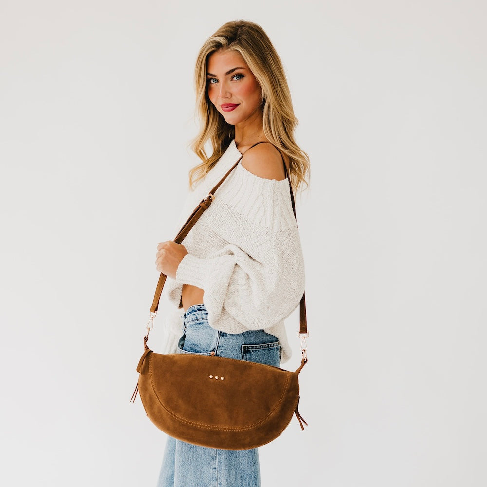 Suede Netty Crossbody-Crossbody Bag-Pretty Simple