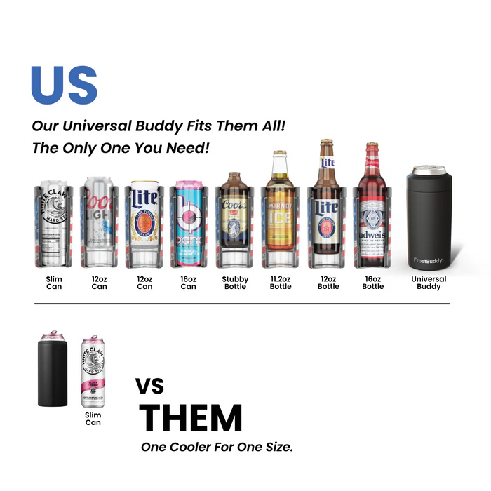 Universal Buddy Can Cooler in Glow-300 Treats/Gift-Frost Buddy-Hello Friends Boutique-Woman's Fashion Boutique Located in Traverse City, MI