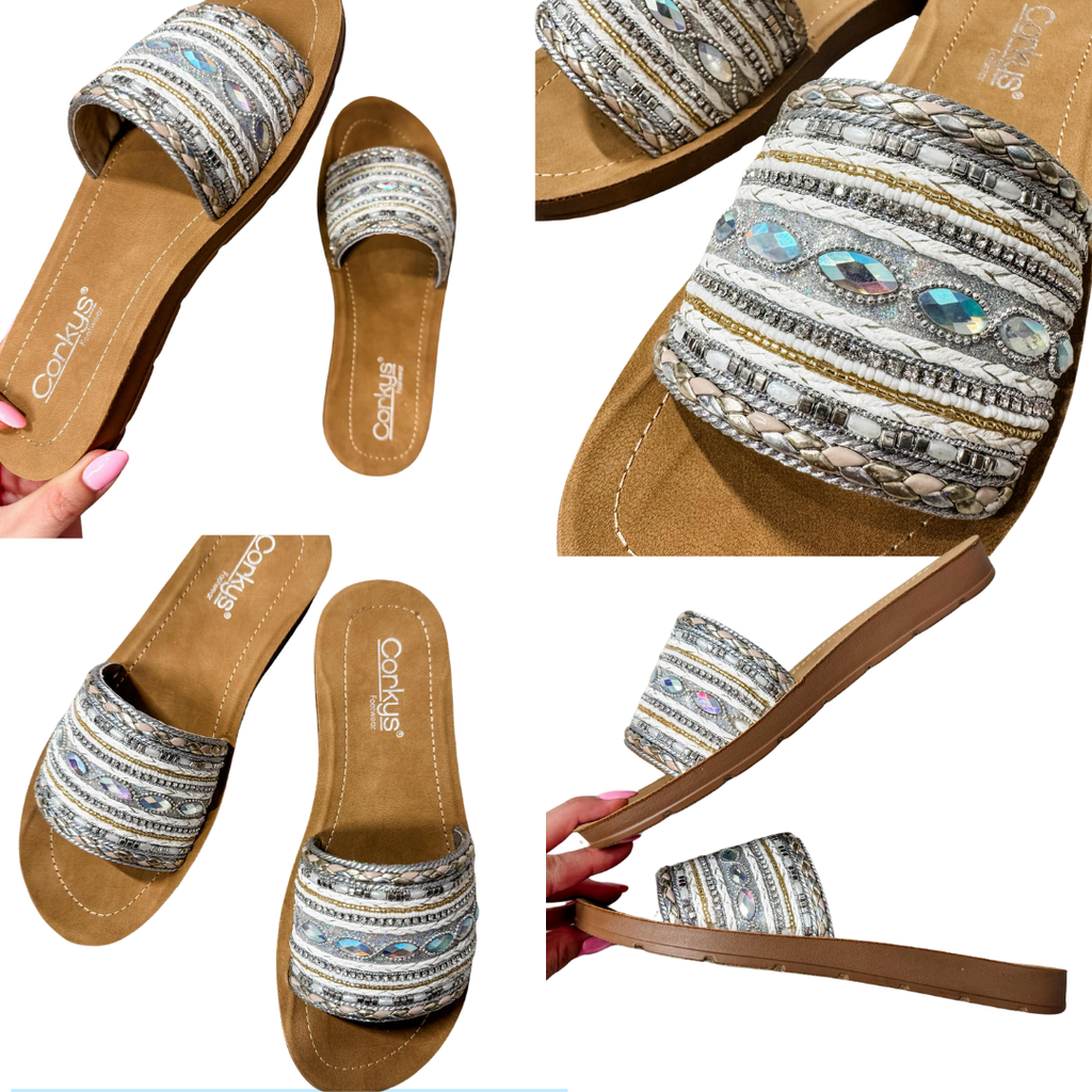 The Vacation Mode Sandals (7-11)-250 Shoes-Corky's Footwear-Hello Friends Boutique-Woman's Fashion Boutique Located in Traverse City, MI