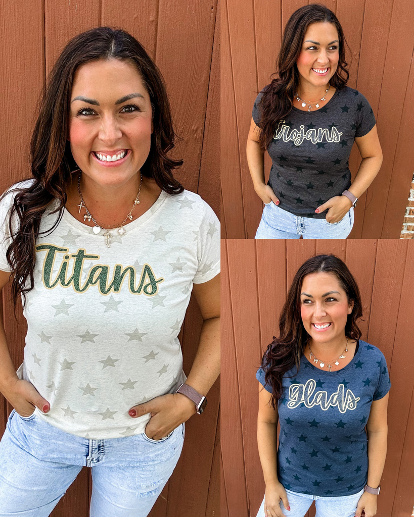 Local Graphic Tee (Gladiators/Trojans/Titans) (S-2XL)-130 Graphic Tees-SSACTIVE-Hello Friends Boutique-Woman's Fashion Boutique Located in Traverse City, MI