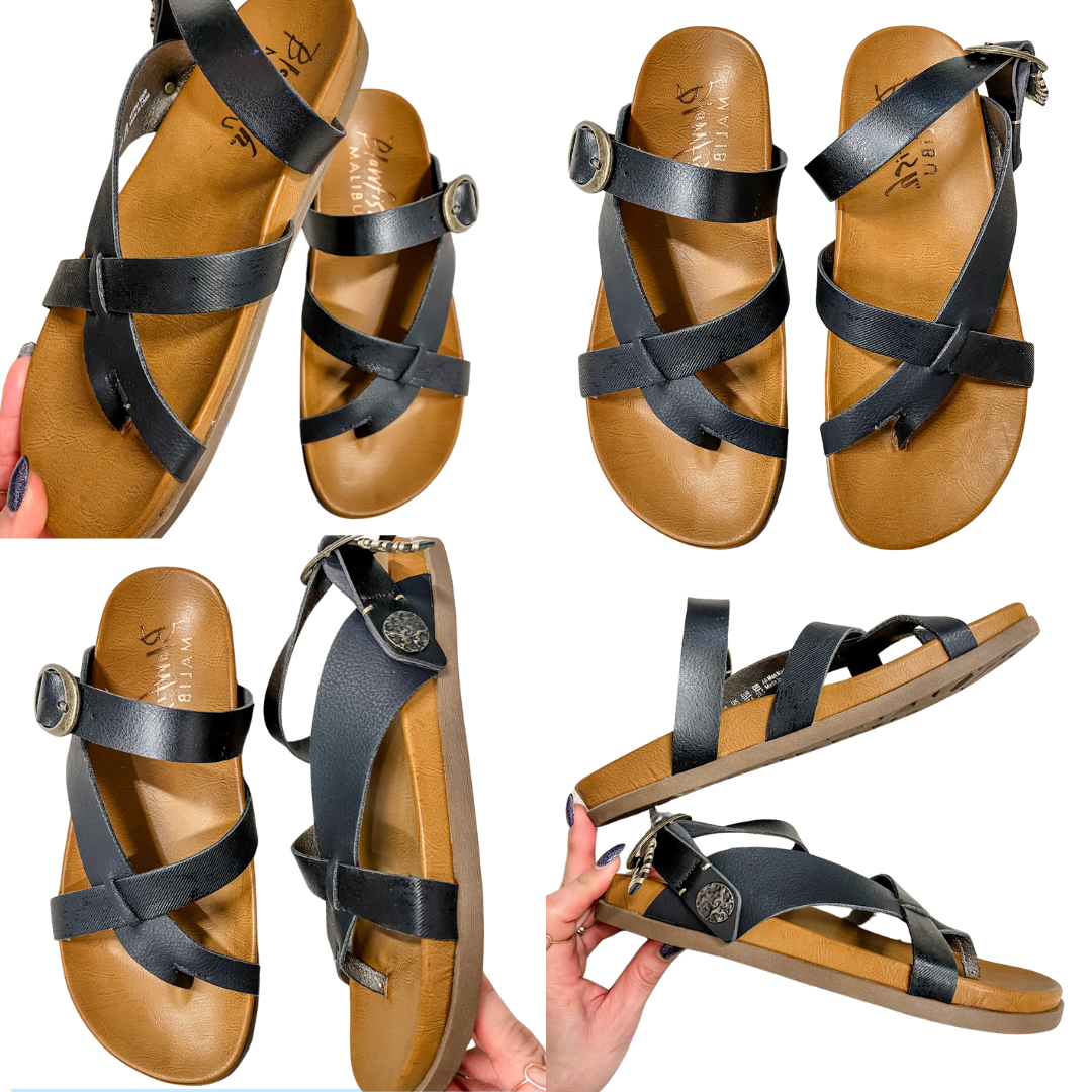 The Lila Blowfish Sandal in Black (7-11)-250 Shoes-BLOWFISH-Hello Friends Boutique-Woman's Fashion Boutique Located in Traverse City, MI
