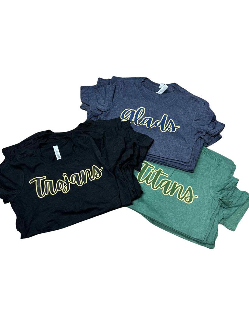 Hometown Roots Tee (Gladiators/Trojans/Titans) (S-2XL)-130 Graphic Tees-SSACTIVE-Hello Friends Boutique-Woman's Fashion Boutique Located in Traverse City, MI