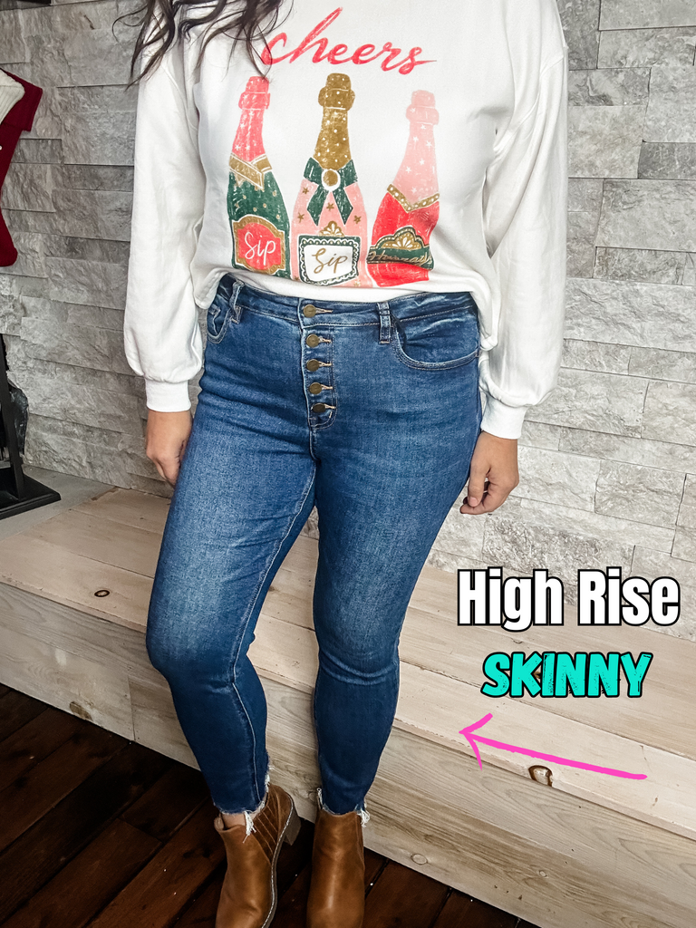 Rivale High Rise Skinny Mica Jeans (24-32)-200 Denim-Mica Denim-Hello Friends Boutique-Woman's Fashion Boutique Located in Traverse City, MI