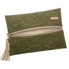 LIVE BOX- Suede Soul Olive - Center Zip Jumbo