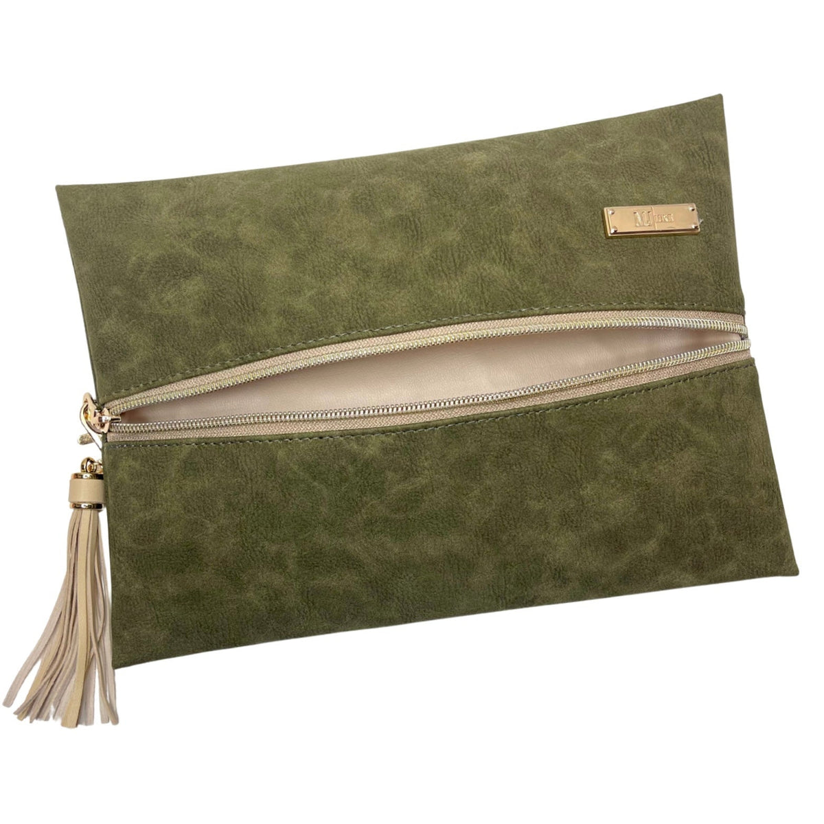 LIVE BOX- Suede Soul Olive - Center Zip Jumbo