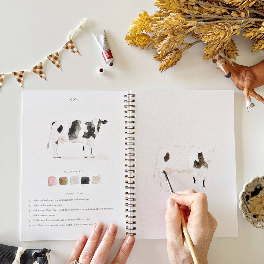 Farm Watercolor Workbook-300 Treats/Gift-emily lex studio-Hello Friends Boutique-Woman's Fashion Boutique Located in Traverse City, MI