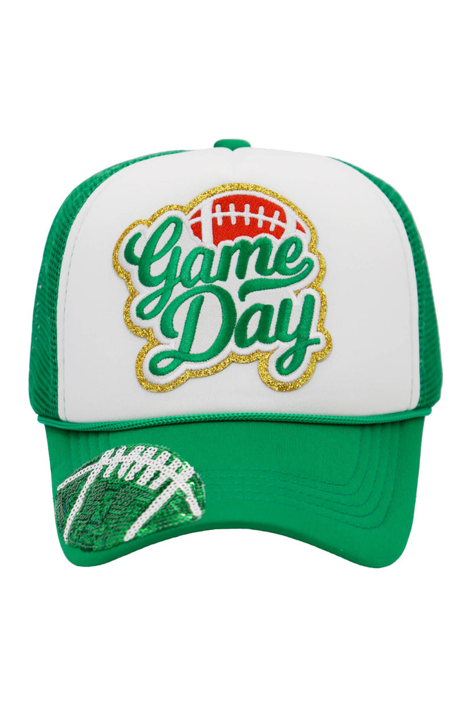 Football Gameday Trucker Hat-280 Other Accessories-Cap Zone-Hello Friends Boutique-Woman's Fashion Boutique Located in Traverse City, MI