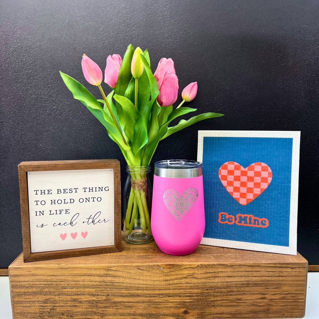 6x6 The Best Thing To Hold Onto – Romantic Valentine’s Wooden Sign-300 Treats/Gift-Driftless Studios-Hello Friends Boutique-Woman's Fashion Boutique Located in Traverse City, MI
